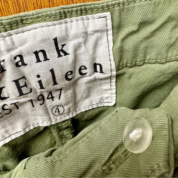 Frank & Eileen Blackstone Utility Italian Performance Twill Pants Army Green 4 - Picture 8 of 15